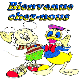 Gif animé bienvenue mickey donald